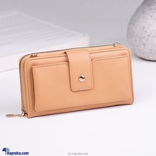 High Capacity Crossbody Bag With Zipper Pocket - Light Brown  Online for specialGifts