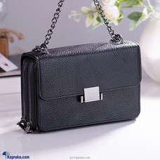 Small Handbag With Chain Handle - Black Buy Fashion | Handbags | Shoes | Wallets and More at Kapruka Online for specialGifts