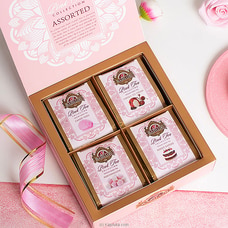 Basilur Pink Tea Gift Box - Flavoured Green Tea - Foil  Paper Enveloped Tea Bags - Pink Tea Assorted - 72251-00 Buy Online Grocery Online for specialGifts