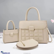 Ultimate Handbag Combo 3PCS - Beige Buy Fashion | Handbags | Shoes | Wallets and More at Kapruka Online for specialGifts