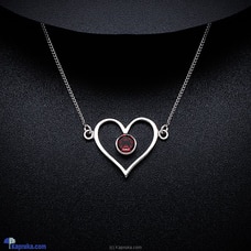 TASH GEM AND JEWELLERY Heart Garnet Necklace TS-KA50 Buy Jewellery Online for specialGifts