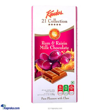 Kandos 21 Collection Five Star - Rum And Raisin Milk Chocolate 120g Buy KANDOS Online for specialGifts