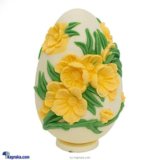 Shangri La Easter Embroidery White Flower Egg Buy Shangri La Online for specialGifts