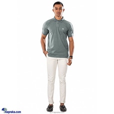 Moose Mens Edgy Bi Color Polo T Shirt Storm Gray Buy MOOSE CLOTHING COMPANY Online for specialGifts