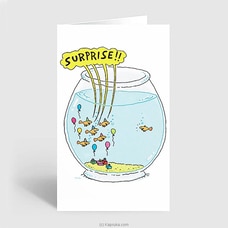 Fishbowl Surprise Party Happy birthday Greeting Card Buy New Additions Online for specialGifts