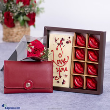 Eternal Romance Java chcocolate with Wallet and Free Red Rose Buy NA Online for specialGifts