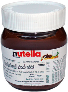 Ferrero Nutella Hazelnut Chocolate Spread Bottle - 350g at Kapruka Online