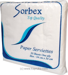 Paper Serviette 1 ply pkt - 100 sheets  By Sorbex  Online for specialGifts