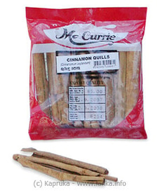 MCCURRIE Cinnamon Quills pkt  - 50g Buy Mc Currie Online for specialGifts