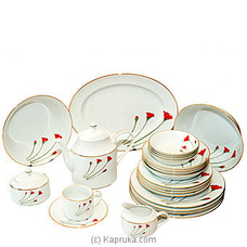 Red flower Dinner and Tea set - 52 Pieces  By RALPH LAUREN  Online for specialGifts