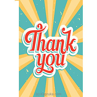 Thank You Card Online at Kapruka | Product# greeting00Z1338