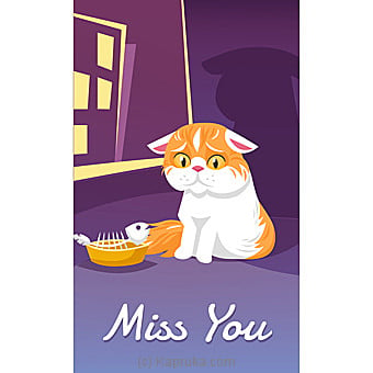 Miss You Greeting Card Online at Kapruka | Product# greeting00Z1795