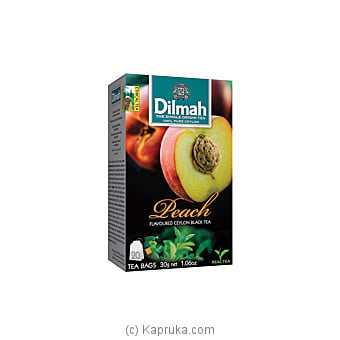 Dilmah peach flavoured black tea bags (1.5g/20bags) Online at Kapruka | Product# grocery001599