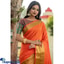 Shop in Sri Lanka for Orange Soft Art Silk Weaving Saree