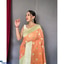 Shop in Sri Lanka for Pure Linen Slub Silk Saree With Original Zari Weaving, Exclusive Contrast Rich Pallu