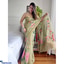 Shop in Sri Lanka for Organza Digital Print Soft Shiny Art Silk Saree With Inspired Gold Woven Borders Both Sides
