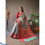 Shop in Sri Lanka for Original Linen Saree With Chap Border And Gold Weaved Mottifis