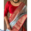 Shop in Sri Lanka for Original Linen Saree With Chap Border And Gold Weaved Mottifis