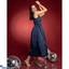 Shop in Sri Lanka for Daria Flared Midi Dress- Navy Blue