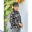 Shop in Sri Lanka for Floral Print Front Button Shirt Blouse - Black