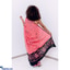Shop in Sri Lanka for Pastel Pink Batik Saree With Navy Design & Cracks D10- 20- 03