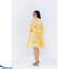 Shop in Sri Lanka for Yellow, Mid Length, Tie Dye Kaftan P001