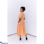 Shop in Sri Lanka for Batik Dress In Orange With Slanted Pockets DR020