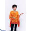 Shop in Sri Lanka for Orange & Red, Tie Dye Kaftan Top P008