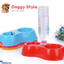 Shop in Sri Lanka for Small Double Bowls Cute Multi- Purpose Candy Colour Puppy Dog Cat Rabbit Food Bowl Dish Plate