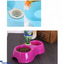 Shop in Sri Lanka for Small Double Bowls Cute Multi- Purpose Candy Colour Puppy Dog Cat Rabbit Food Bowl Dish Plate