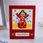 Shop in Sri Lanka for Funny Clown & Flowers (red) Happy Birthday Handmade Greeting Card