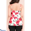 Shop in Sri Lanka for RED FLORAL PRINT PEPLUM CAMI TOP