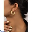 Shop in Sri Lanka for Textured Cuff Hoop Earrings