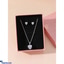 Shop in Sri Lanka for Cubic Zirconia Heart Pendant Necklace & Stud Earrings