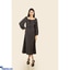 Shop in Sri Lanka for Polka Dot Elegance Long Sleeve Dress - Black Gray