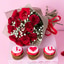 Shop in Sri Lanka for 'te Adoro' 12 Red Rose Bouquet With 'I Love You' 3 Piece Cupcake Box