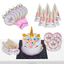 Shop in Sri Lanka for Unicorn Birthday Bundle - Little Unicorn Ribbon Cake With Party Essentials