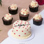 Shop in Sri Lanka for Sweet Love Affection - Chocolate Mini , Bento Cake With Cupcakes
