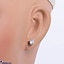 Shop in Sri Lanka for Alankara 18kp white sapphire earrings ( 17/0061  AFE2106)