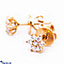 Shop in Sri Lanka for 18k Rose Gold Earrings With VVS DIAMOND (ALE 271 1.3 P PG)