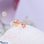 Shop in Sri Lanka for Alankara pink gold diamond earring studs 0.13 karat vvs1/G (afe 1497)