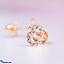 Shop in Sri Lanka for Alankara pink gold diamond earring studs 0.13 karat vvs1/G (aje 6045)