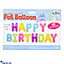 Shop in Sri Lanka for Colorful Rainbow Happy Birthday Balloons Banner, Aluminum Foil Letters Multicolor Balloons For Birthday Decorations - 16 Inch