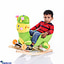 Shop in Sri Lanka for Plush Rocking Caterpillar Wooden, Baby Riding Animal White, Kid Ride On Toy For 1- 3 Year Old, Girl And Boy Stuffed Rocking Animal - With Music