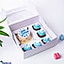 Shop in Sri Lanka for Celebratory Duo Blue - Happy Birthday Mini Bento Chocolate Cake And Cupcake