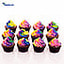 Shop in Sri Lanka for Rainbow Swirl Chocolate Cupcakes - 12 Piece