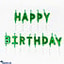Shop in Sri Lanka for Happy Birthday Letter Candles - Green