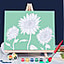 Shop in Sri Lanka for Pre Drawn Sunflower Canvas For Painting For Kids With Paint Pots (24x30) AJ0599