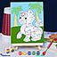 Shop in Sri Lanka for Pre Drawn Tigger Canvas For Painting For Kids With Paint Pots (20x25)