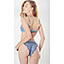 Shop in Sri Lanka for French High Neck Sexy Bra And Panty Set- Blue